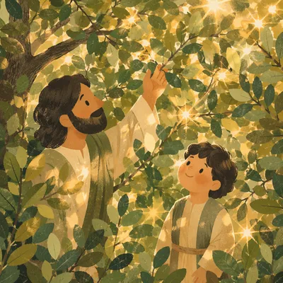Joyful Sunlight Dancing Through Summer Leaves