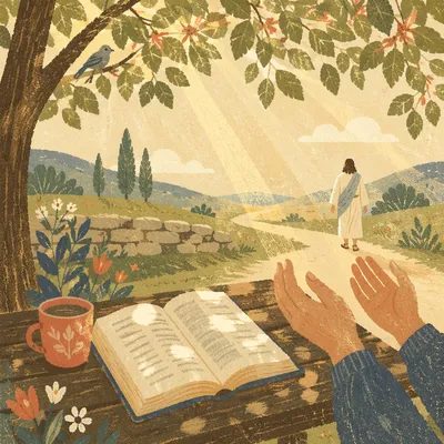 Quiet Christian Joy in Morning Sunlight