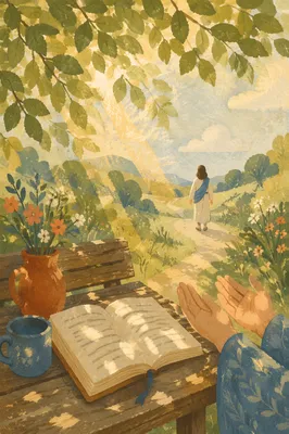 Quiet Christian Joy Under Spring Sunlight