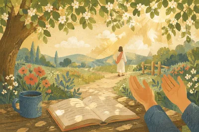 Quiet Christian Joy in Morning Sunlight