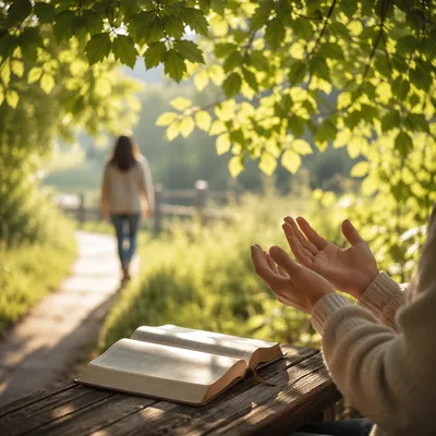 Quiet Christian Joy in Morning Sunlight