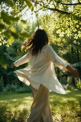 Joyful Sunlight Dance Beneath Spring Leaves