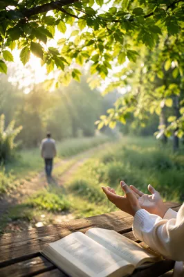 Joyful Sunlight Through Spring Leaves