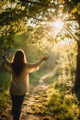 Quiet Christian Joy Beneath Sunlit Leaves