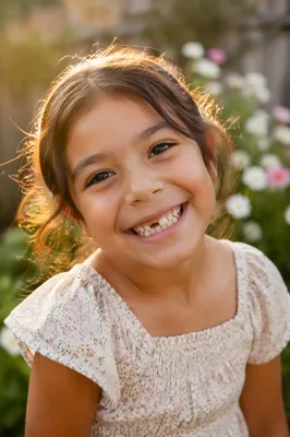 Joyful Child with Missing Front Teeth