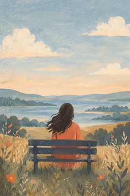 Longing Soul Facing a Distant Horizon