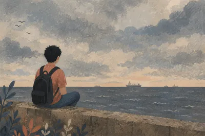 Solitary Longing Beside a Distant Horizon