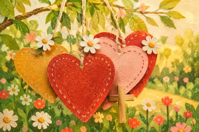 Agape Love Hearts and Cross Garden