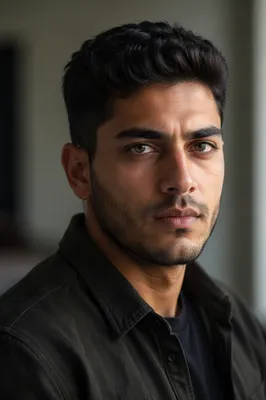 Focused Young Man in Window Light