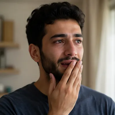 Emotional Close Up Portrait by Window