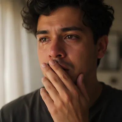 Emotional Close Up Portrait by Window