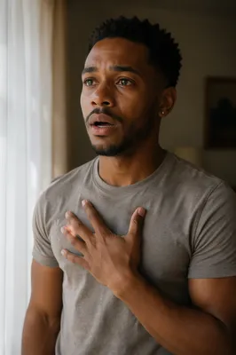 Emotional Close Up Portrait by Window