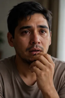 Emotional Close-Up Portrait by Window