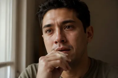 Emotional Close-Up Portrait by Window