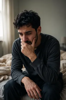 Young Man in Quiet Emotional Reflection