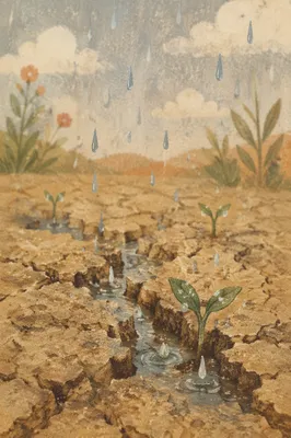 Gentle Rain of Mercy on Dry Soil