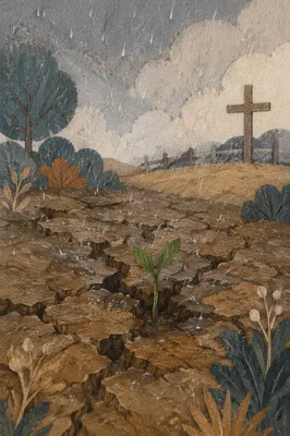 Gentle Rain of Mercy on Cracked Soil