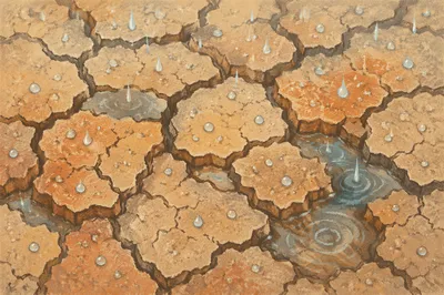 Gentle Rain of Mercy on Cracked Soil