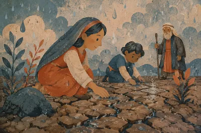 Mercy Rain Softening Cracked Dry Soil