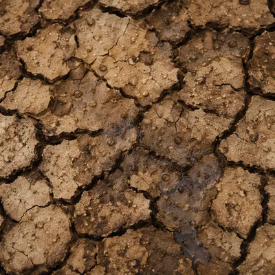 Gentle Mercy Rain on Cracked Soil