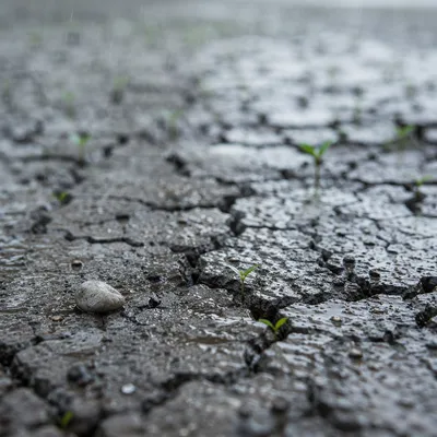 Merciful Rain Reviving Cracked Earth