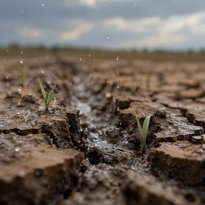 Gentle Rain of Mercy on Cracked Soil