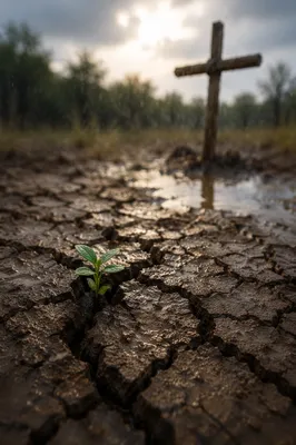 Gentle Rain Bringing Mercy to Cracked Soil