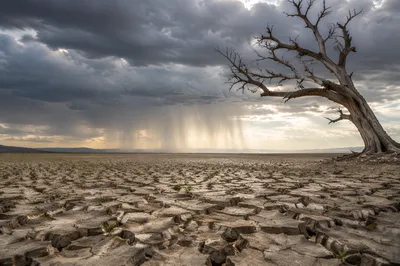 Gentle Rain of Mercy Over Cracked Soil
