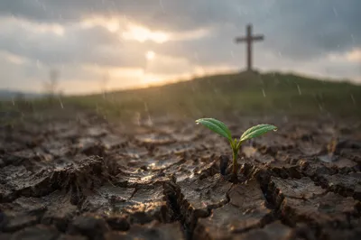 Gentle Rain of Mercy on Cracked Soil