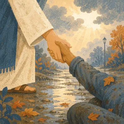 Merciful Hands Lifting the Fallen