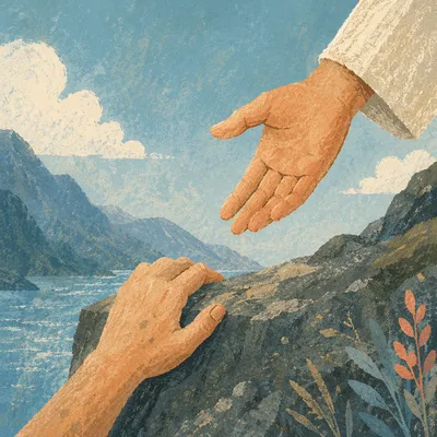 Merciful Hands Reaching Down to Rescue
