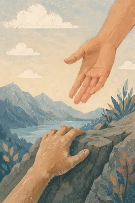 Merciful Hands Reaching Down to Rescue