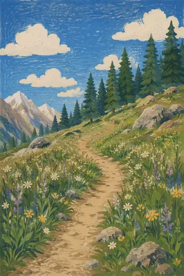Obedient Footsteps Along a Meadow Path