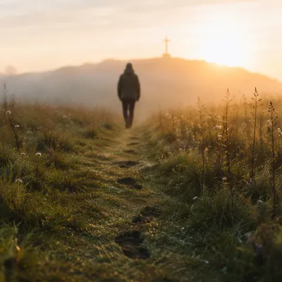 Obedient Footsteps Toward the Misty Cross