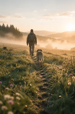 Obedient Footsteps Through a Sunrise Meadow