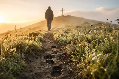 Obedient Footsteps Toward the Dawn Cross