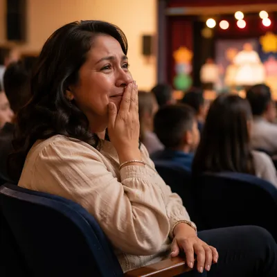 Proud Mother Watching Child Perform