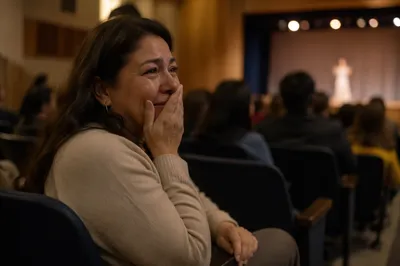 Proud Mother Watching Child Perform