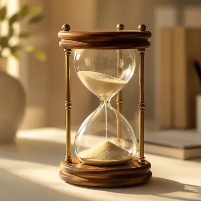 Hourglass in Soft Morning Light