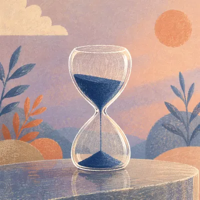 Navy Hourglass in Gentle Morning Light