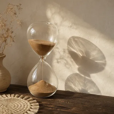 Patient Hourglass in Soft Morning Light