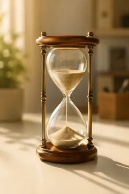 Patient Hourglass in Soft Morning Light