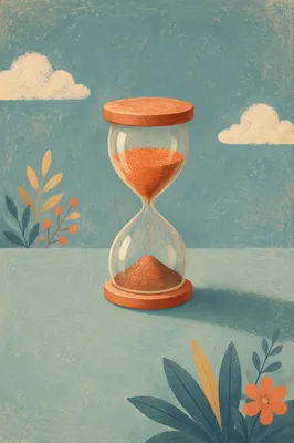Hourglass of Patience in Morning Light