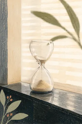 Hourglass in Soft Morning Light