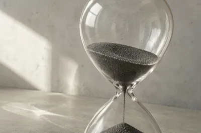Patience Hourglass in Soft Morning Light