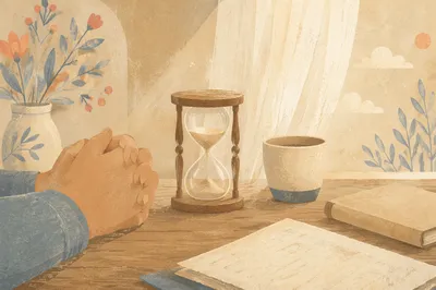 Patient Waiting in Morning Prayer Light