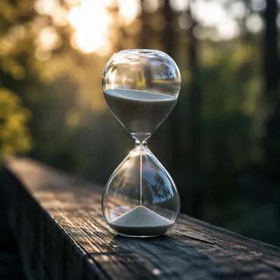 Patient Hourglass in Soft Morning Light