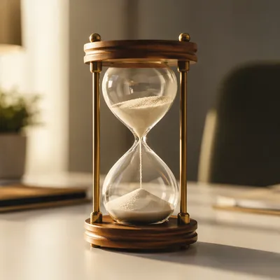 Hourglass in Soft Morning Light