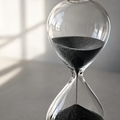 Patience Hourglass in Soft Morning Light