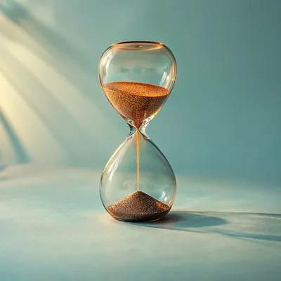 Hourglass of Patience in Morning Light
